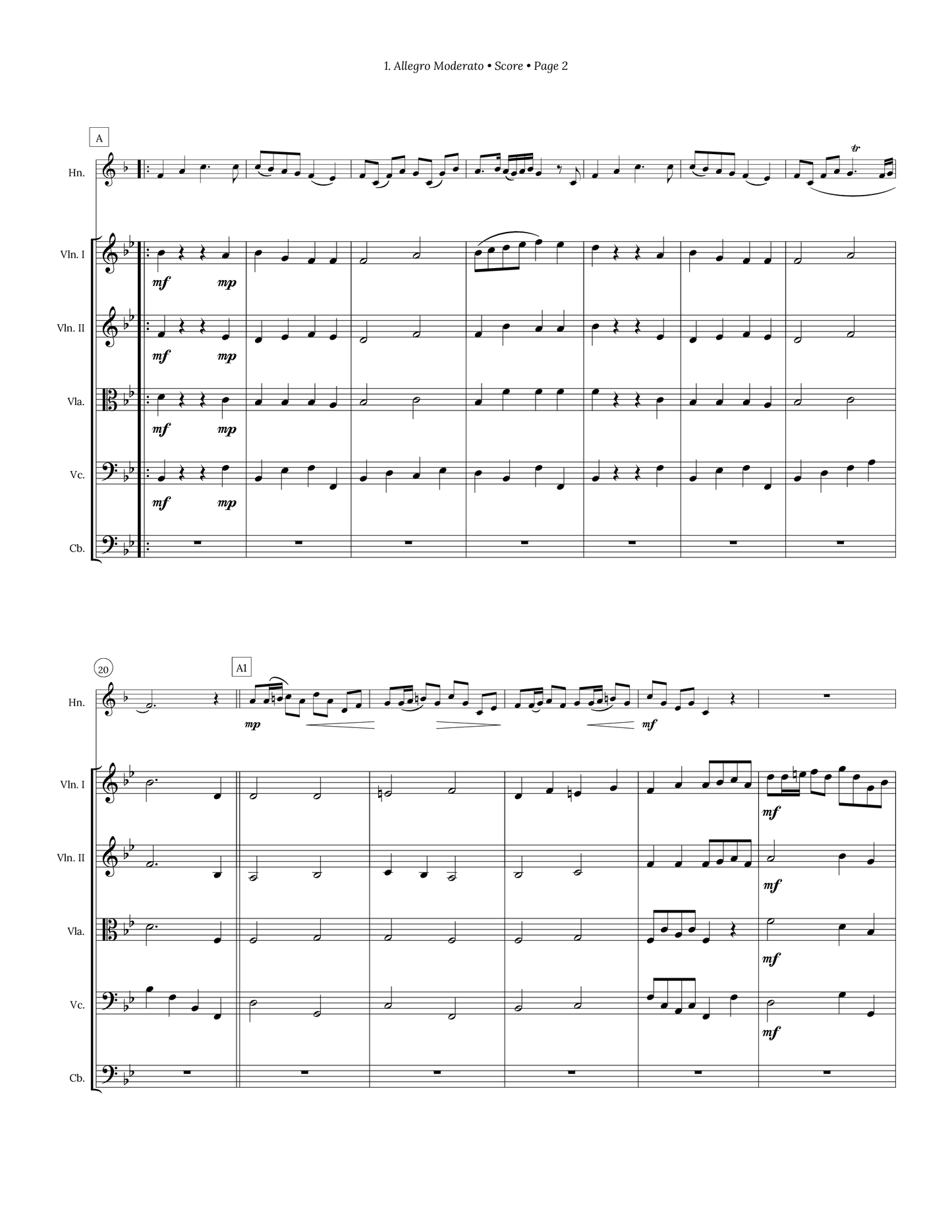 Sonata for Horn and Strings