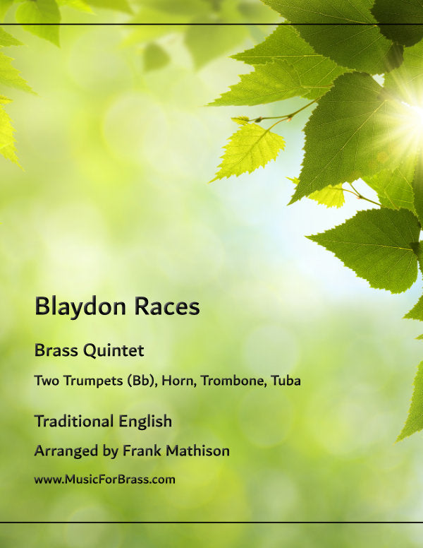 Blaydon Races Cartoon Blaydon Races for Brass Quintet – Music For Brass