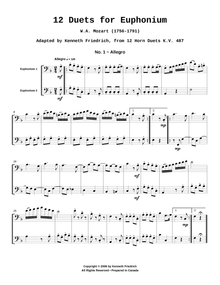 12 Duets for Euphonium