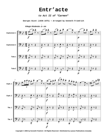 Entr'acte to Act II from Carmen