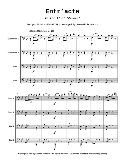 Entr'acte to Act II from Carmen