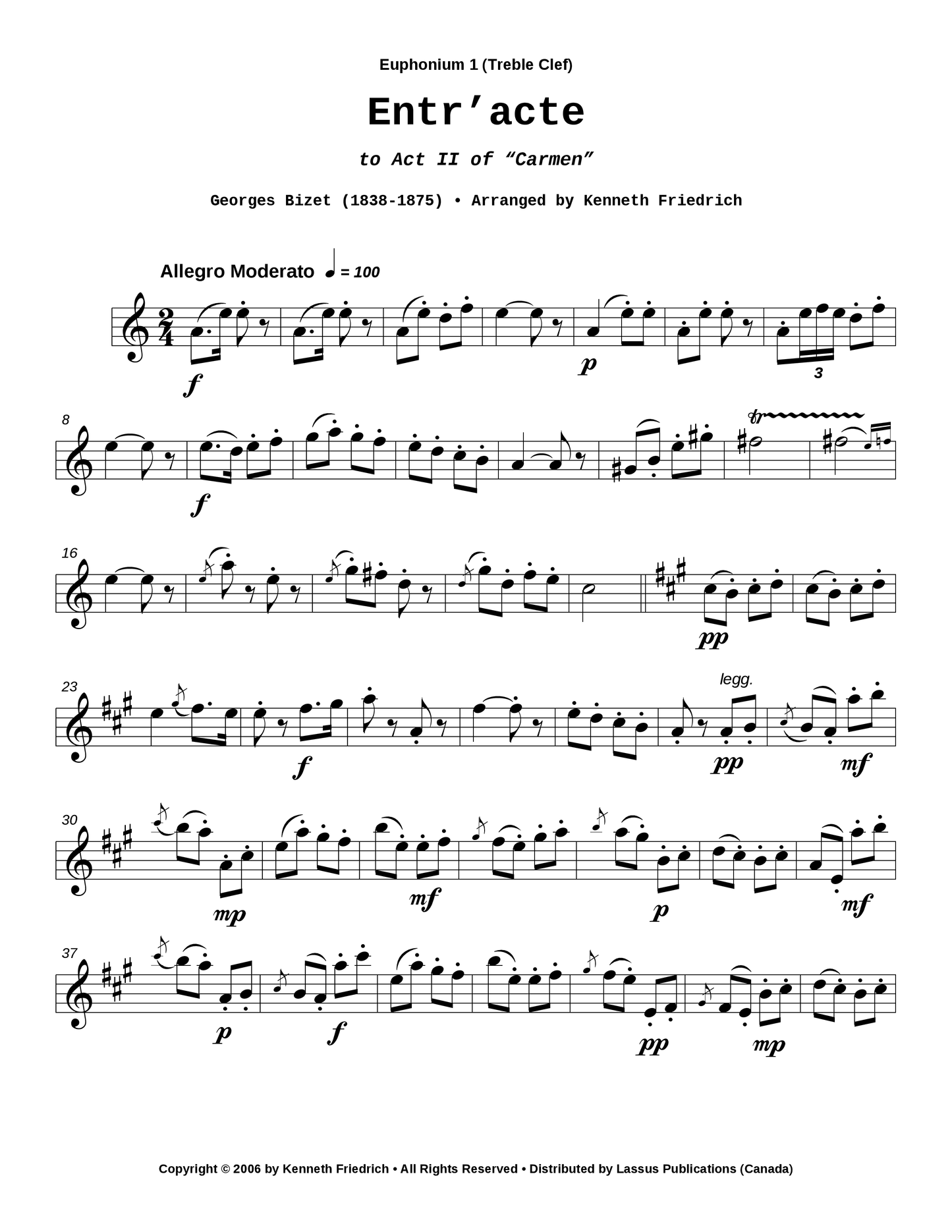 Entr'acte to Act II from Carmen