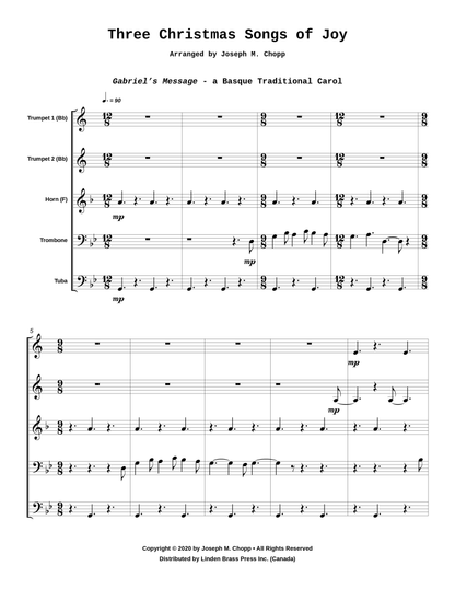 Three Christmas Songs of Joy