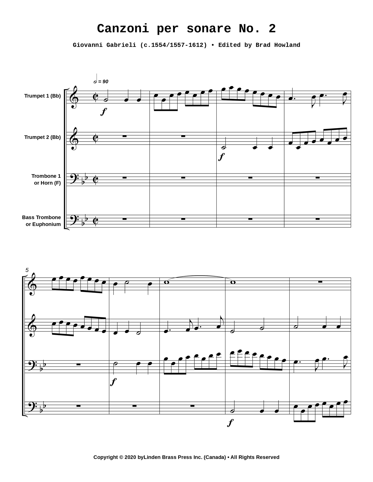 Canzoni per sonare No. 2