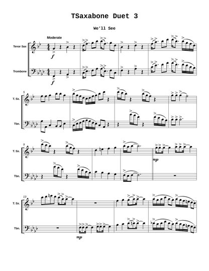 Twelve TSaxabone Duets