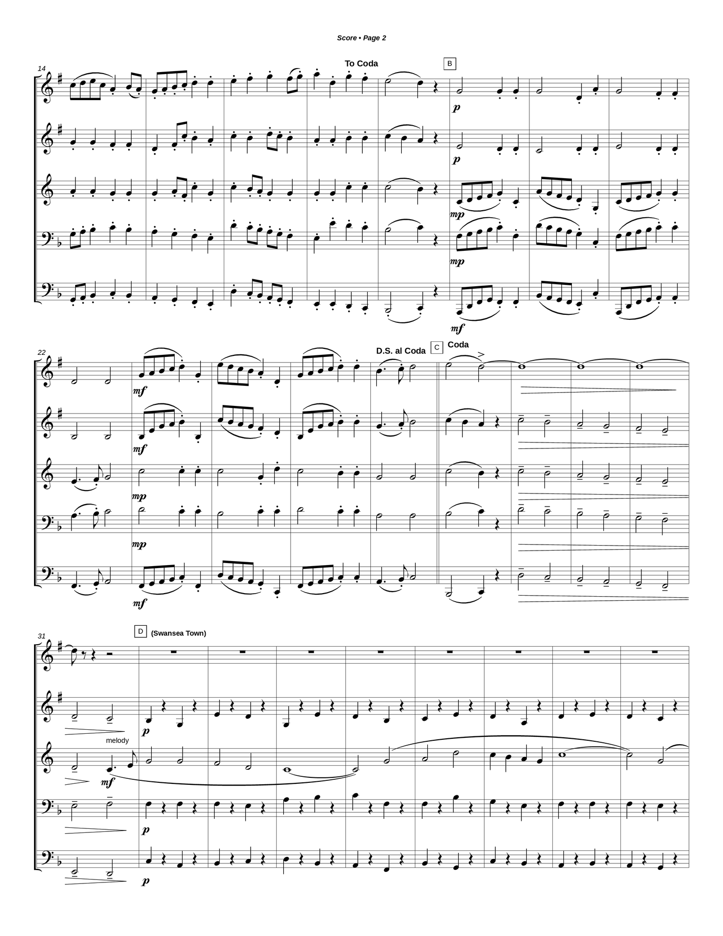 Second Suite for Military Band in F Major