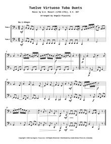 Twelve Virtuoso Tuba Duets