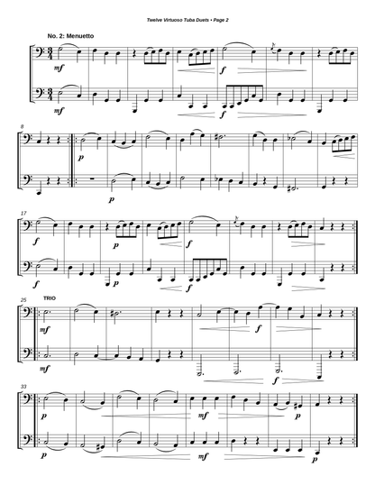 Twelve Virtuoso Tuba Duets