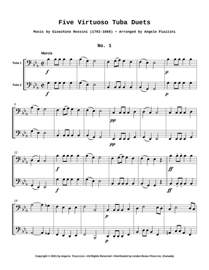 Five Virtuoso Tuba Duets