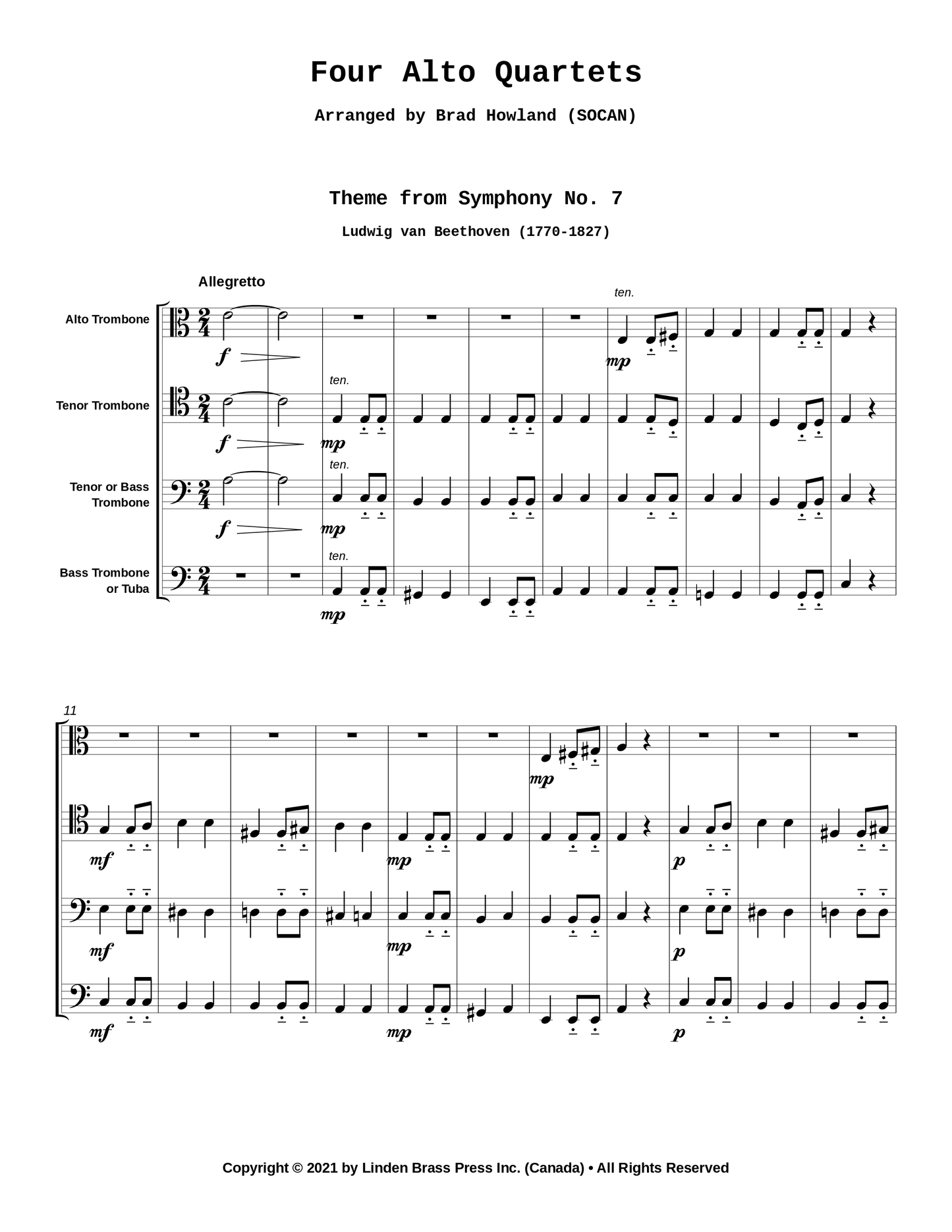 Four Alto Quartets
