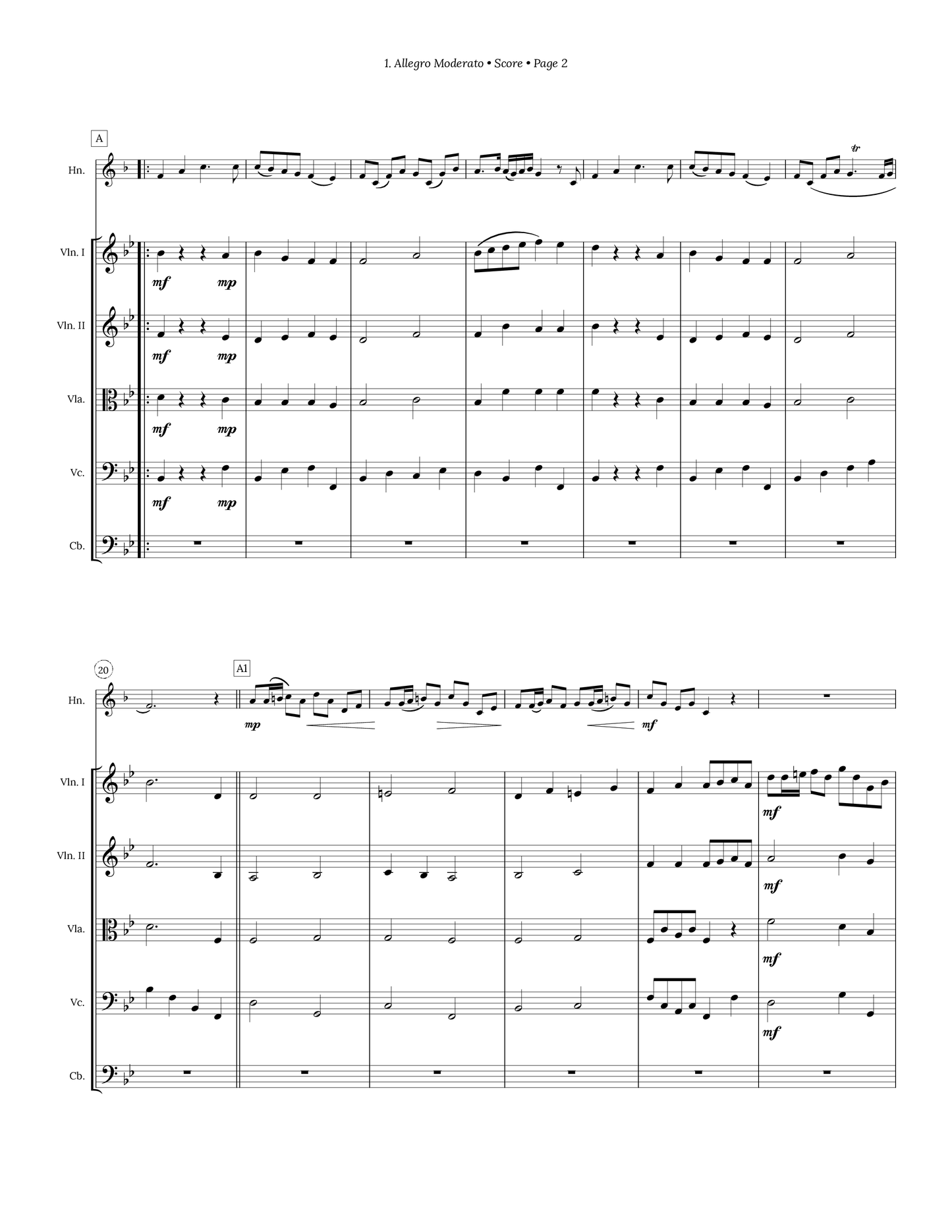 Sonata for Horn and Strings