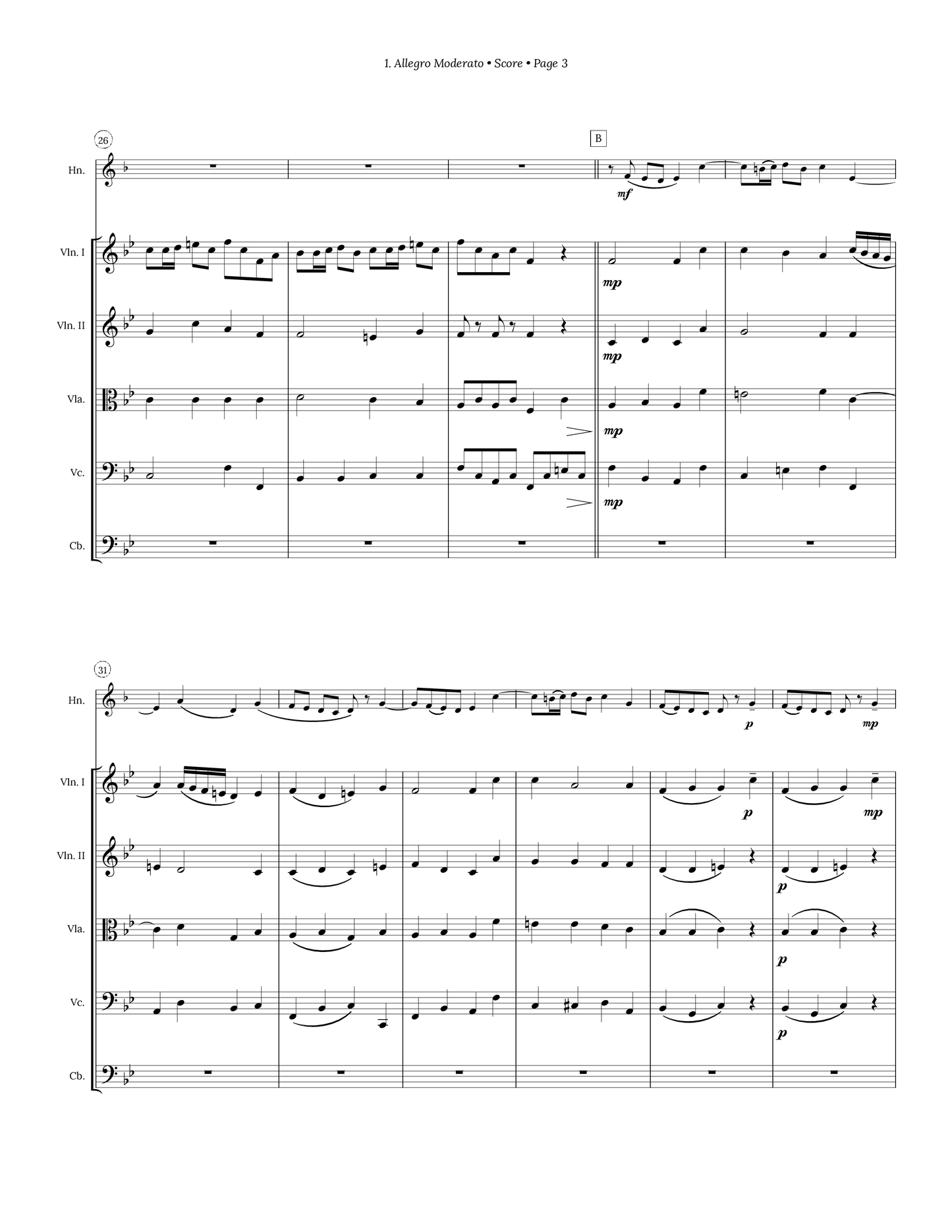 Sonata for Horn and Strings