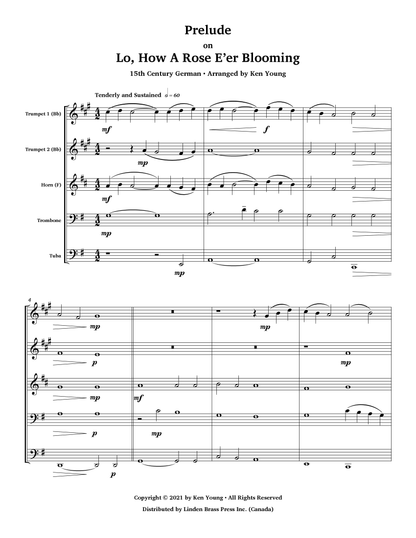 Prelude on Lo, How A Rose E'er Blooming