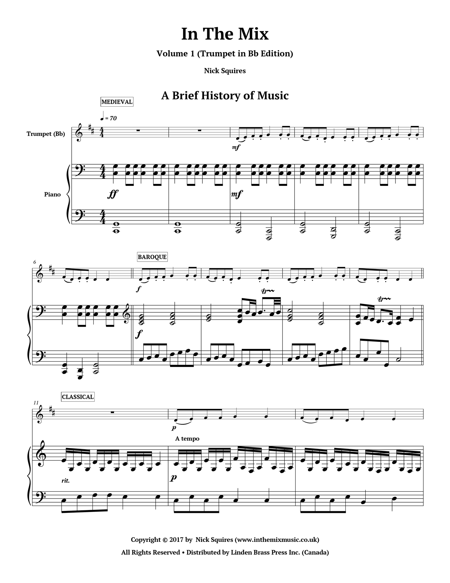 In The Mix, Volume 1 (Trumpet Edition)