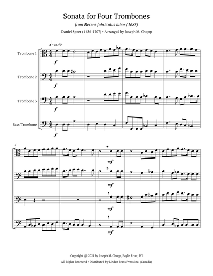 Sonata for Four Trombones