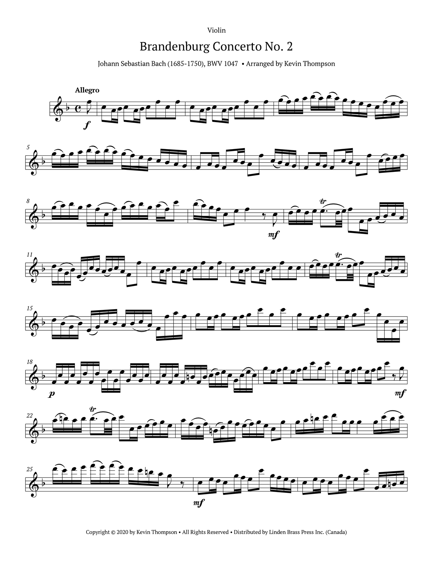 Brandenburg Concerto No. 2