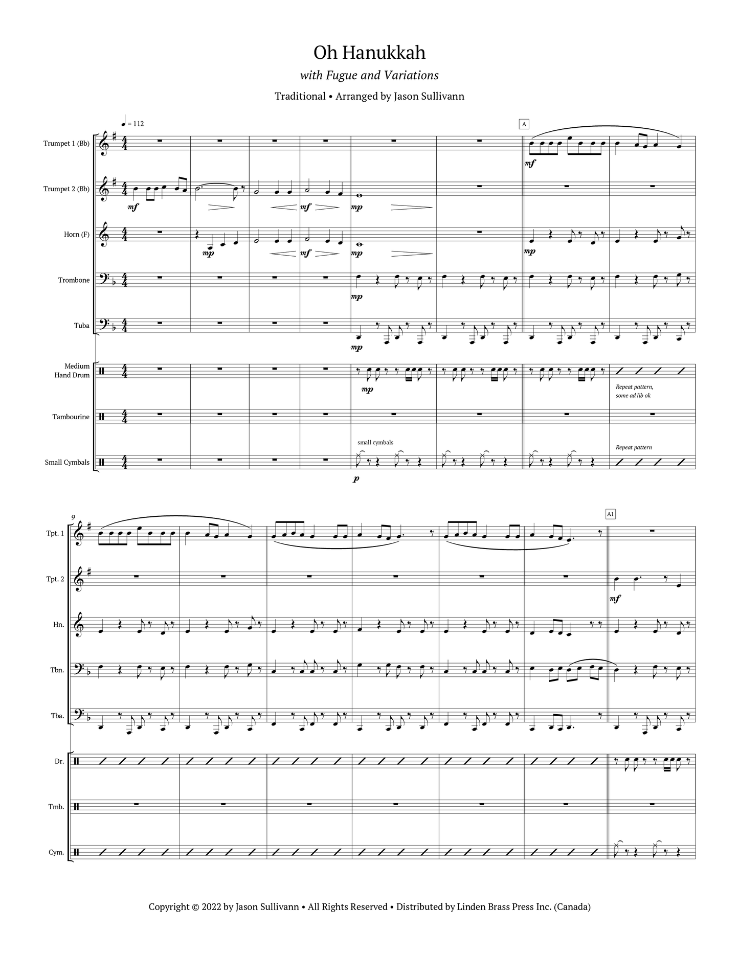 Oh Hanukkah with Fugue and Variations