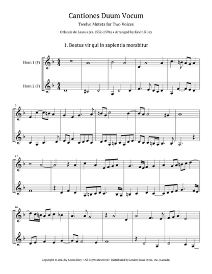 Cantiones Duum Vocum