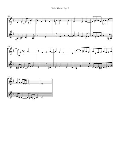 Cantiones Duum Vocum