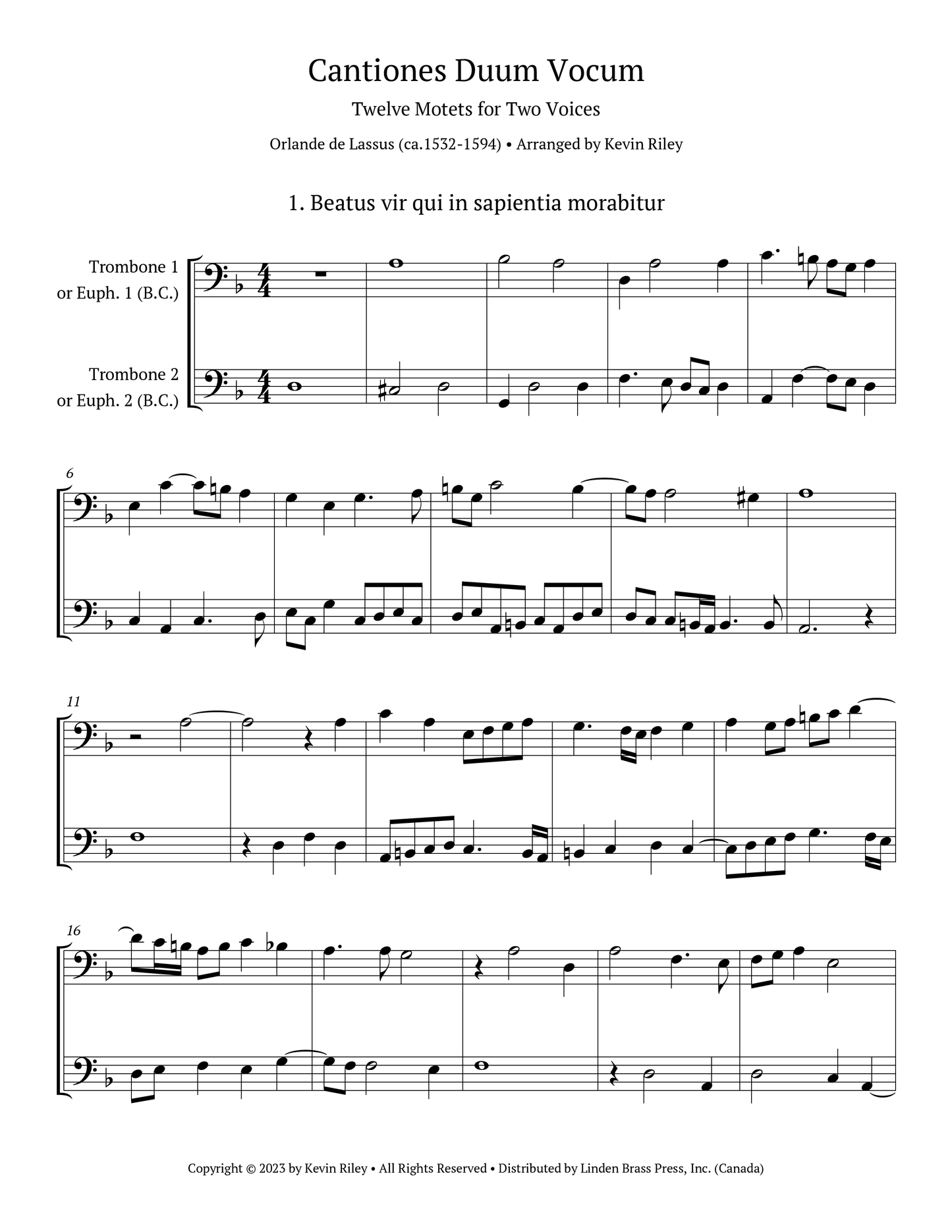 Cantiones Duum Vocum