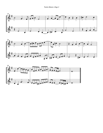 Cantiones Duum Vocum
