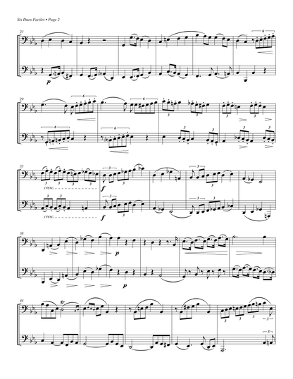 Six Duos Faciles for Two Tubas