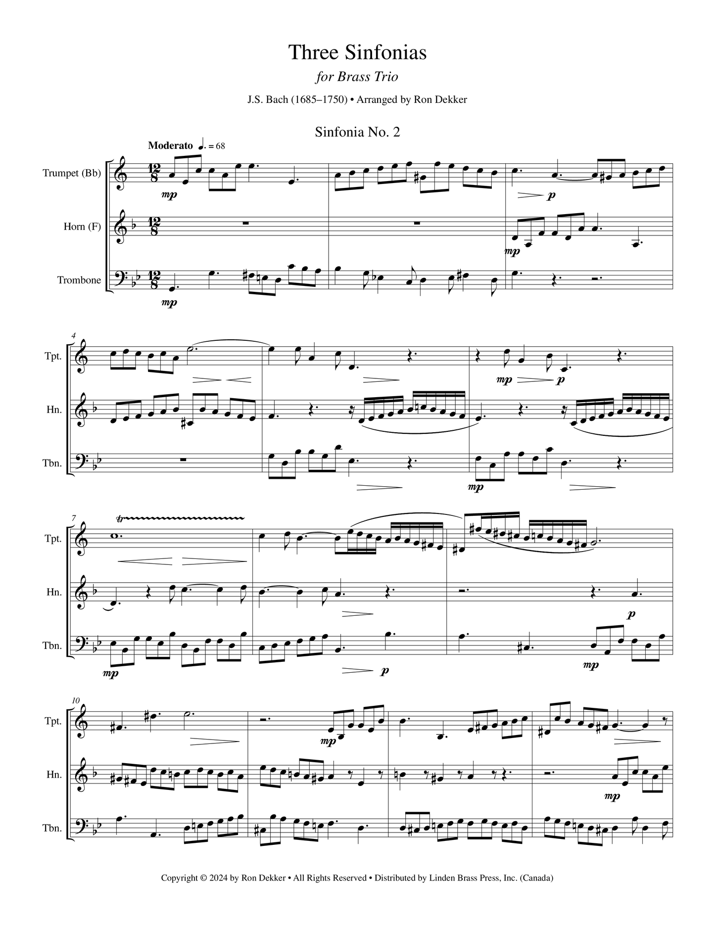 Three Sinfonias