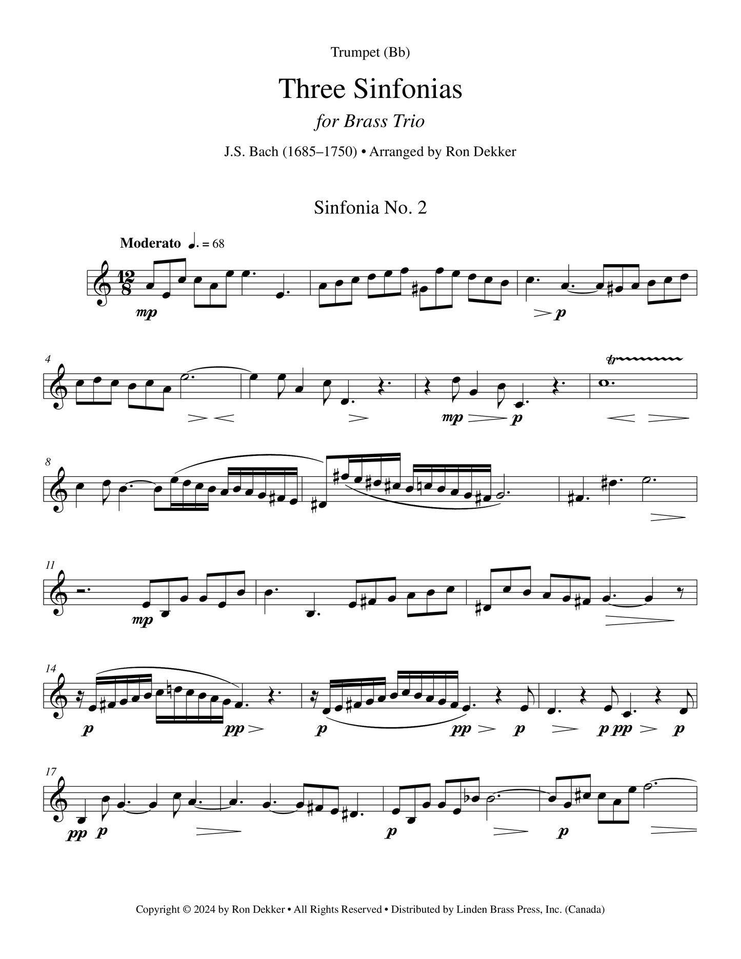 Three Sinfonias