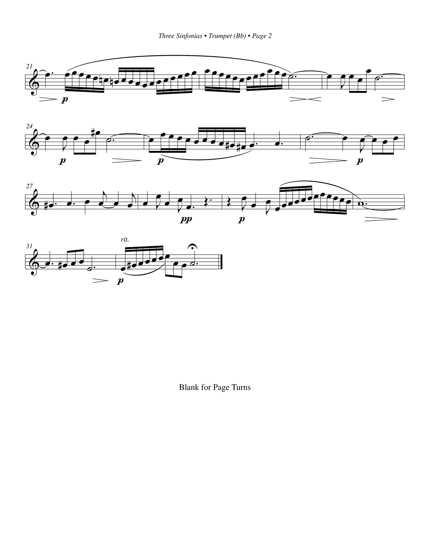 Three Sinfonias