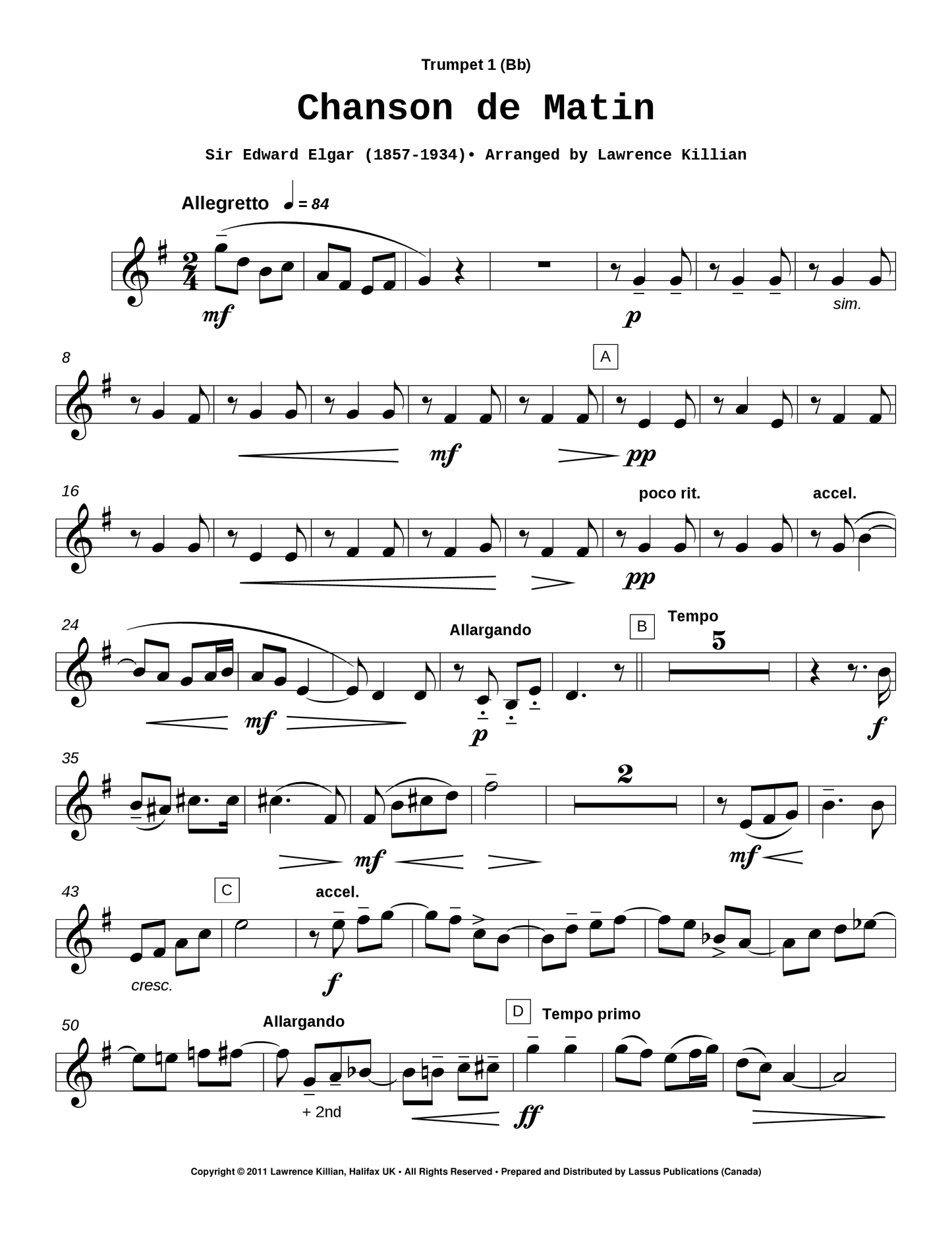 Chanson de Matin