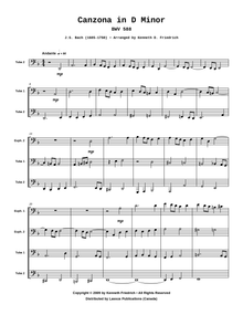 Canzona in D Minor