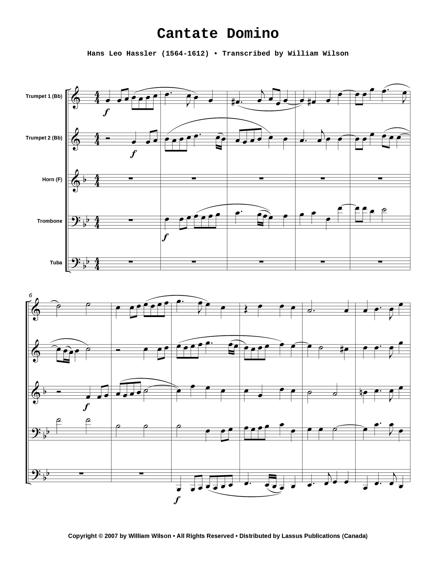 Cantate Domino