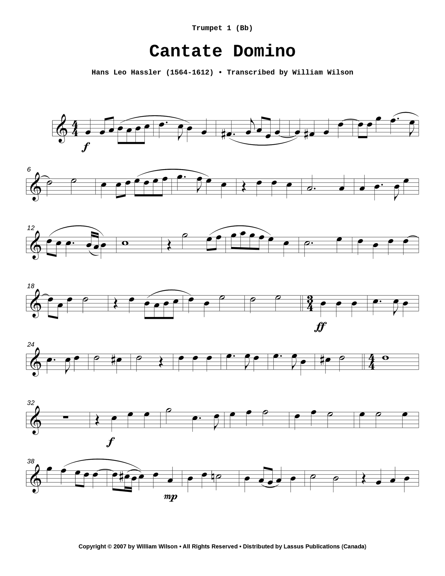 Cantate Domino