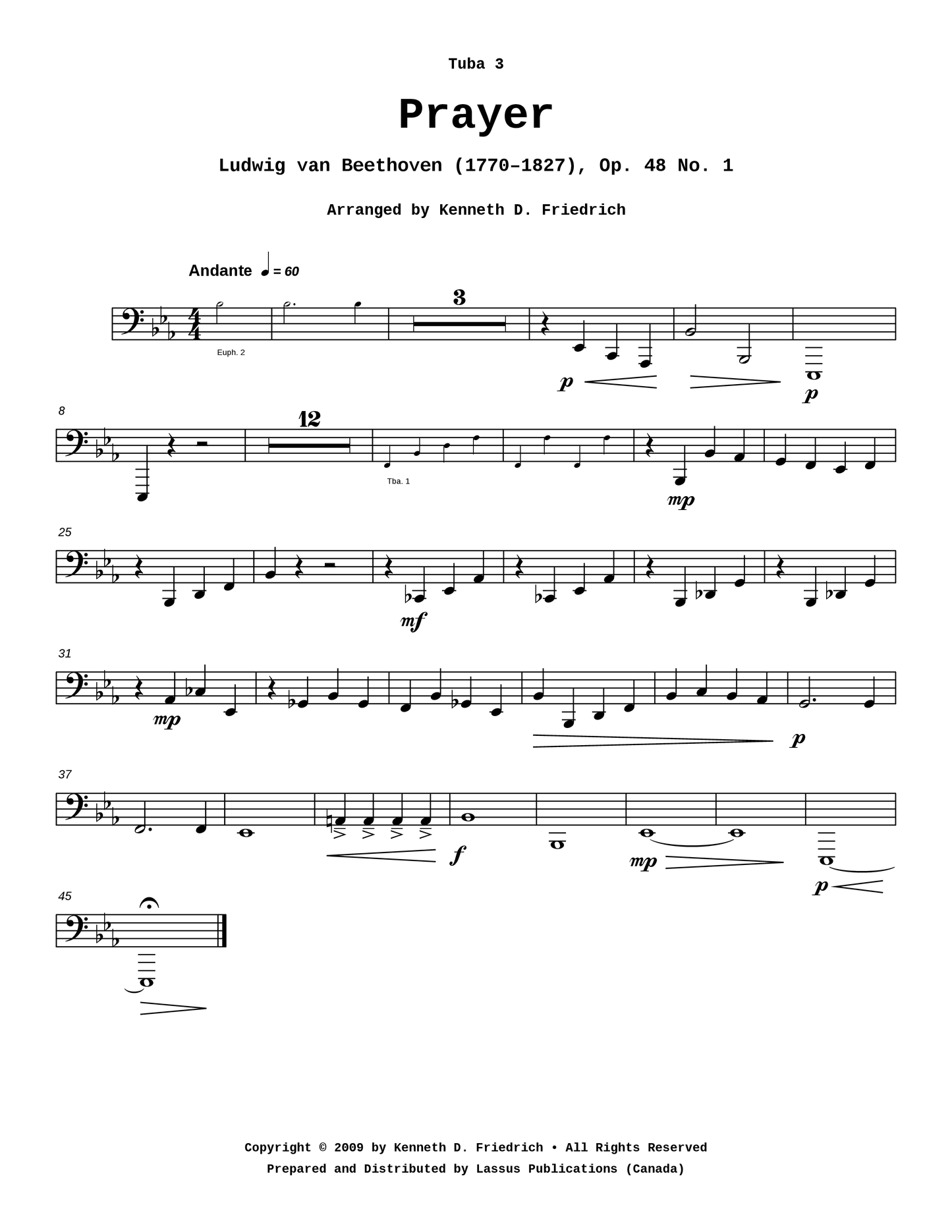 Prayer, Op. 48 No. 1
