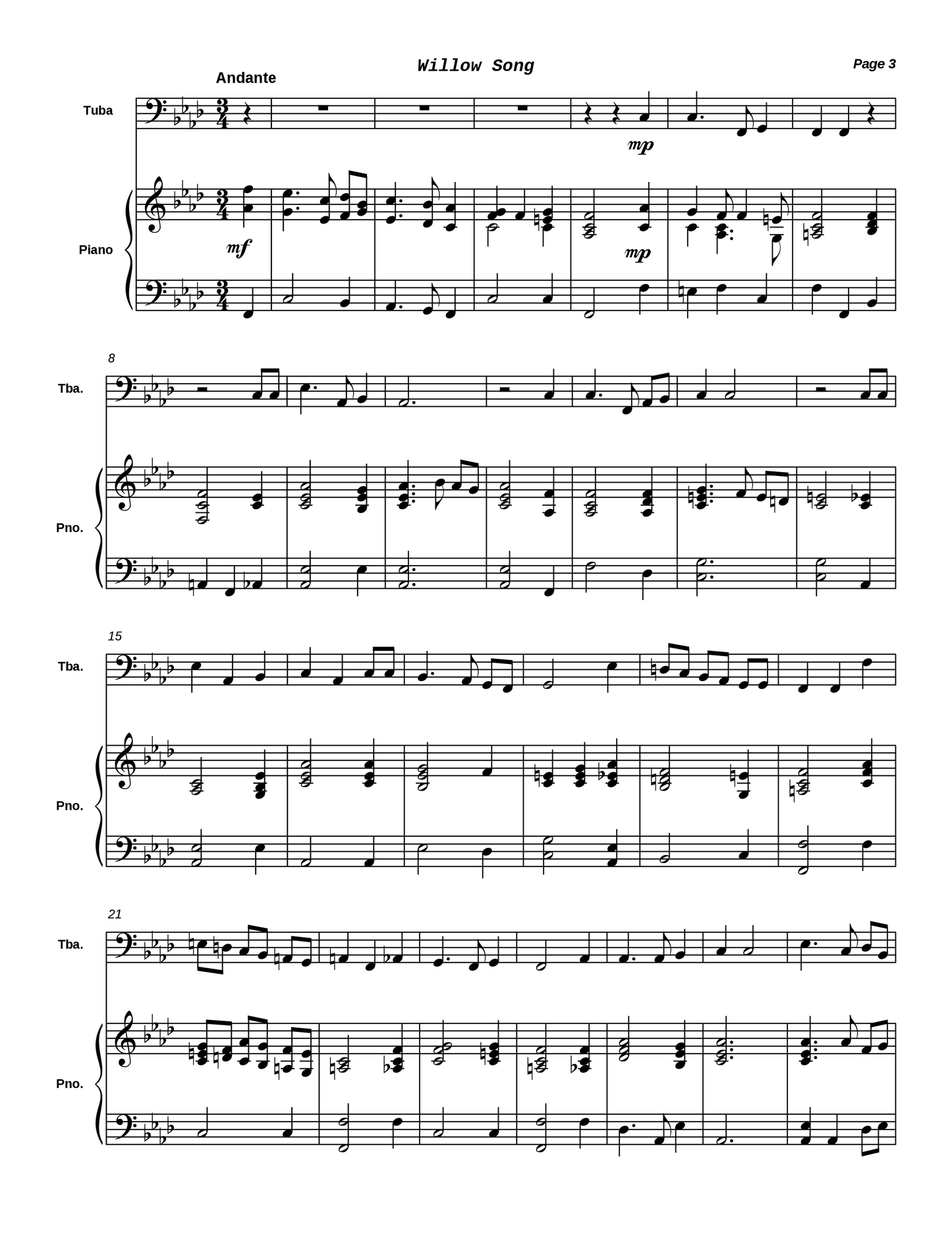 Three Anonymous Songs