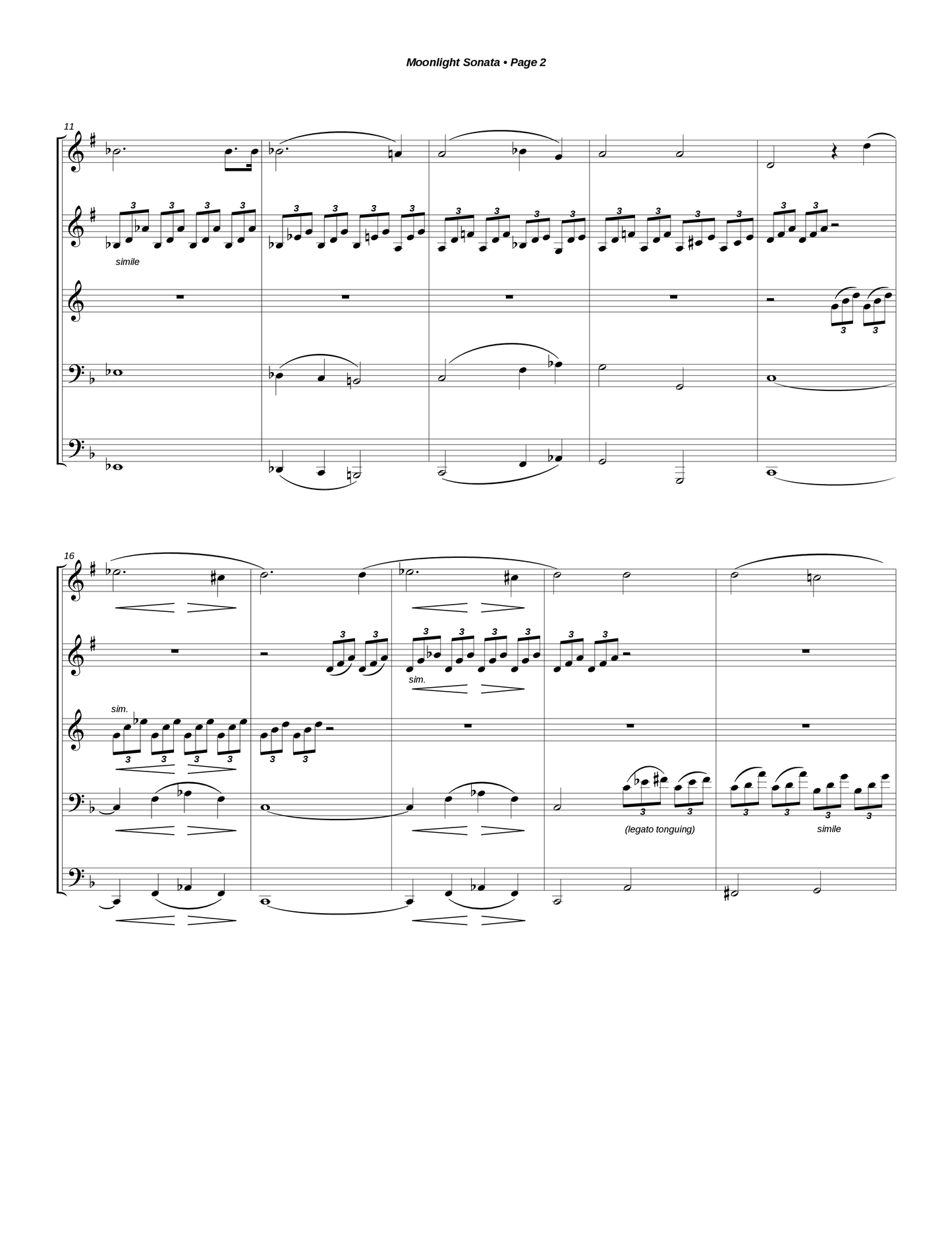 First Movement from the Moonlight Sonata