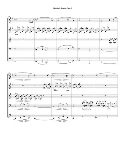 First Movement from the Moonlight Sonata