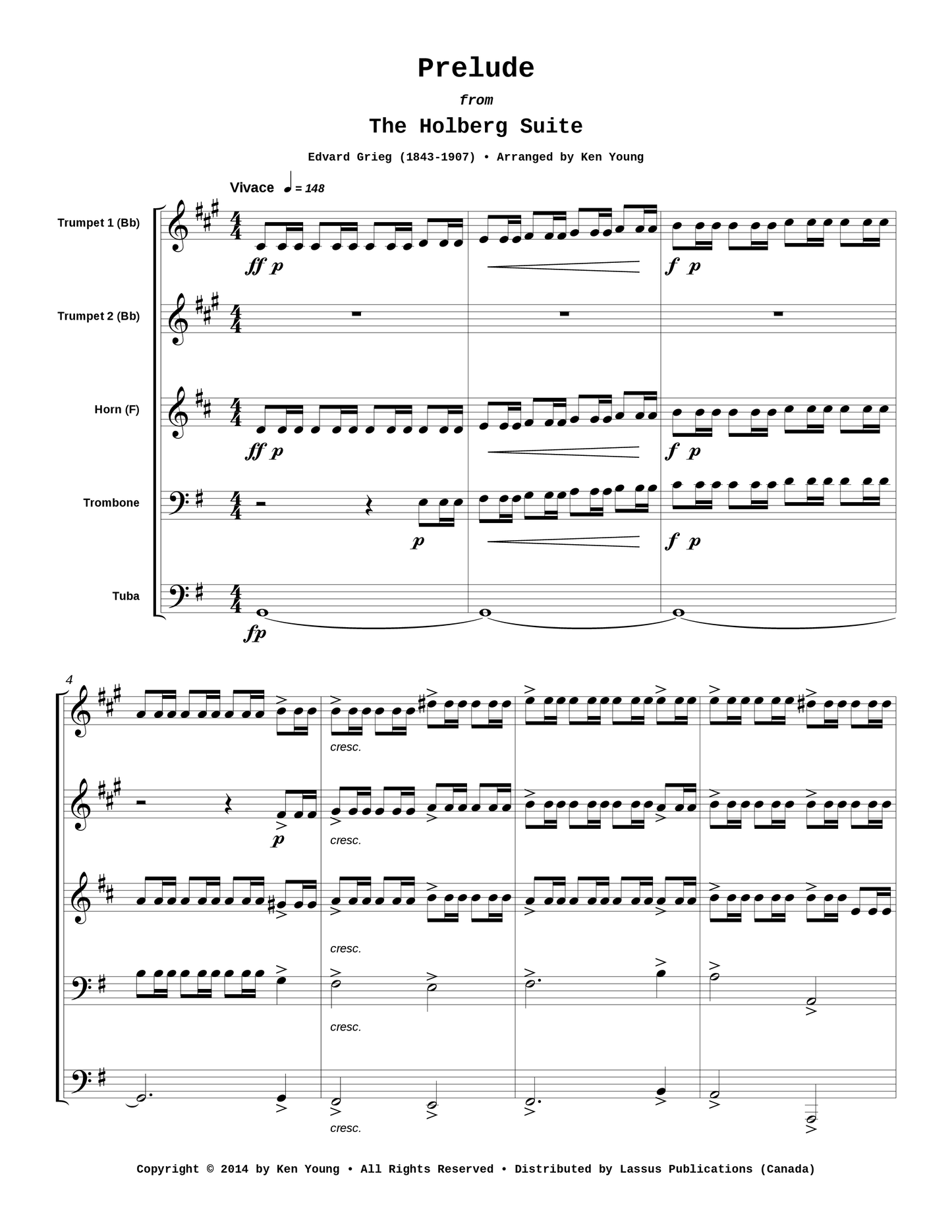 Prelude from The Holberg Suite