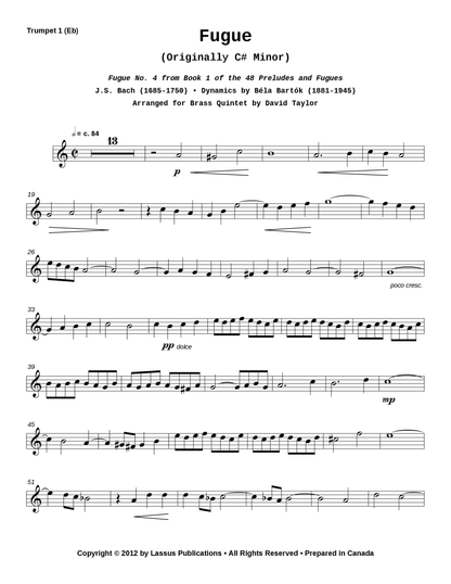 Fugue (Orig. C# Minor)