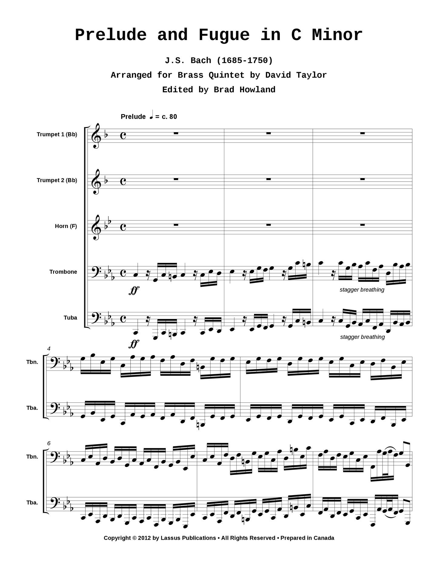 Prelude and Fugue in C Minor