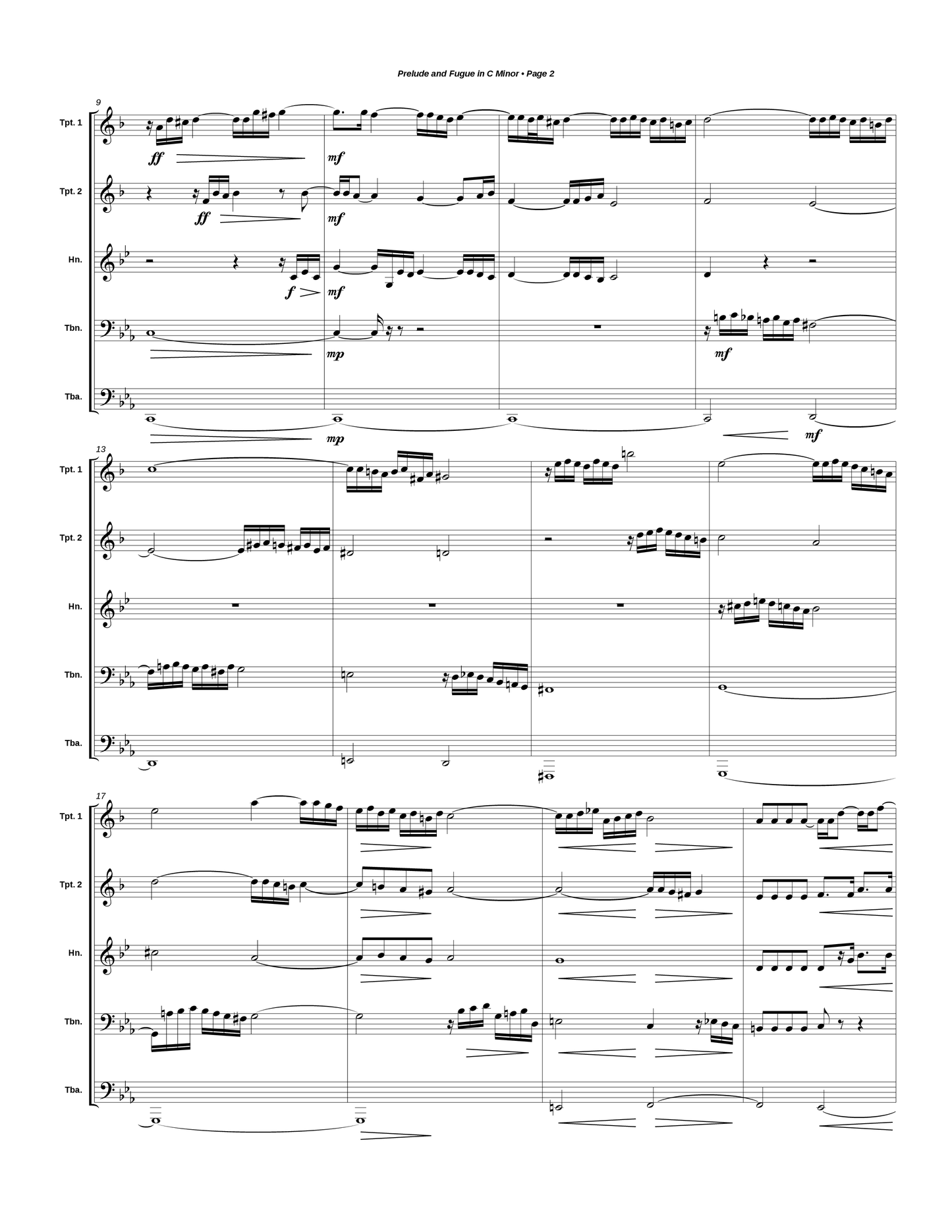 Prelude and Fugue in C Minor