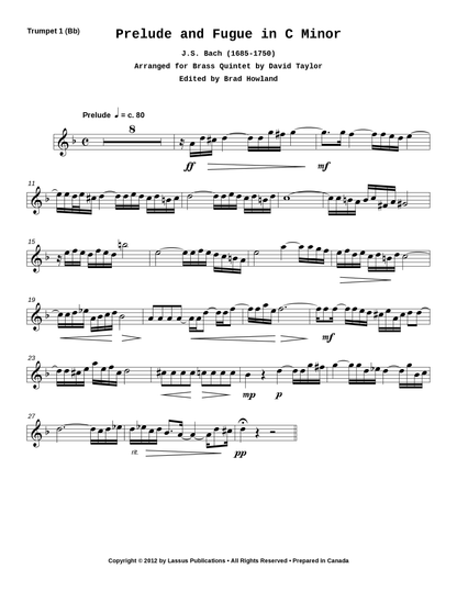 Prelude and Fugue in C Minor
