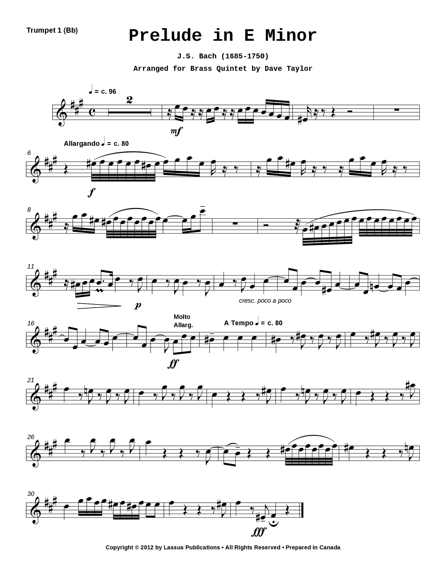 Prelude in E Minor