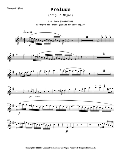 Prelude (Orig. G Major)