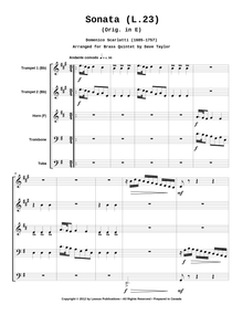 Sonata in E (L.23)