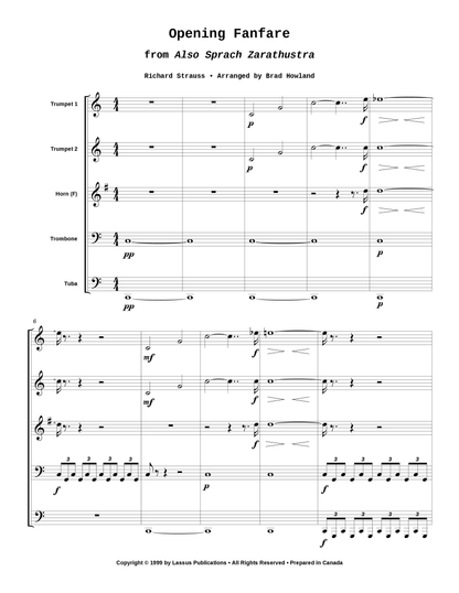 Opening Fanfare from Also Sprach Zarathustra