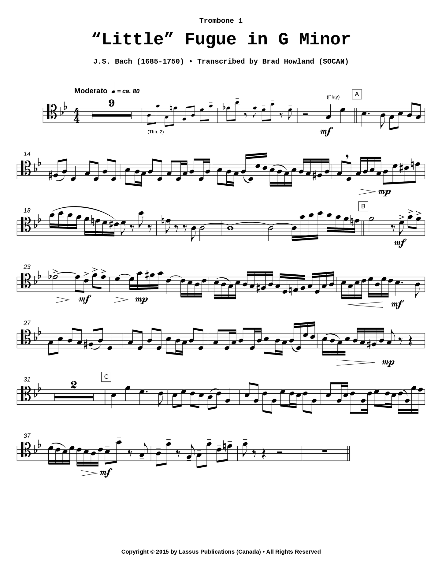 Little Fugue in G Minor