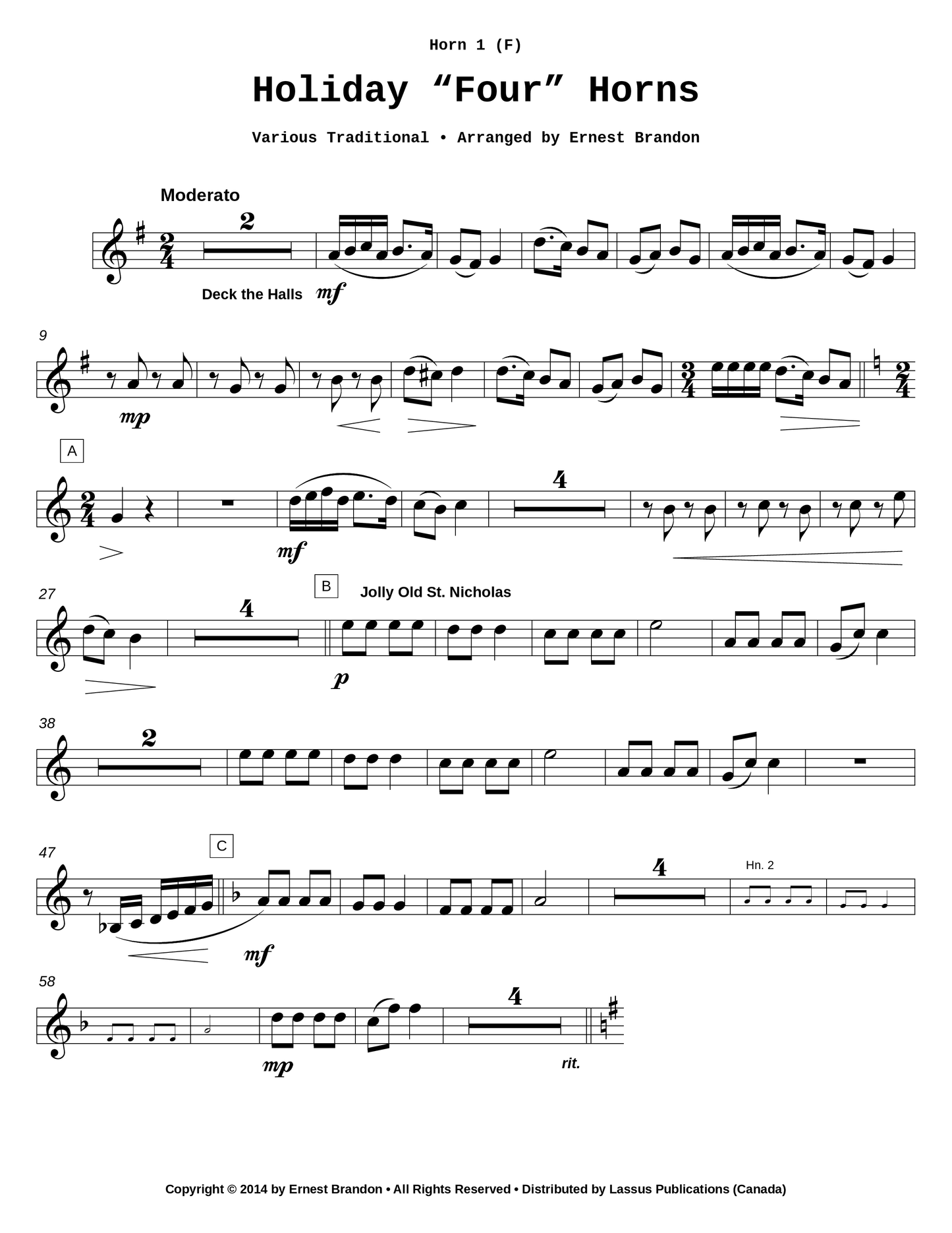 Holiday "Four" Horns