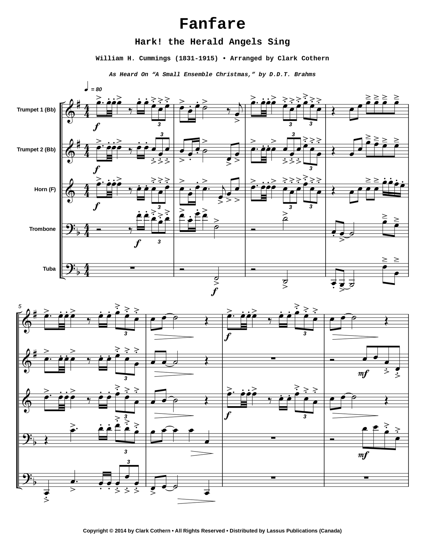 Fanfare – Hark! The Herald Angels Sing