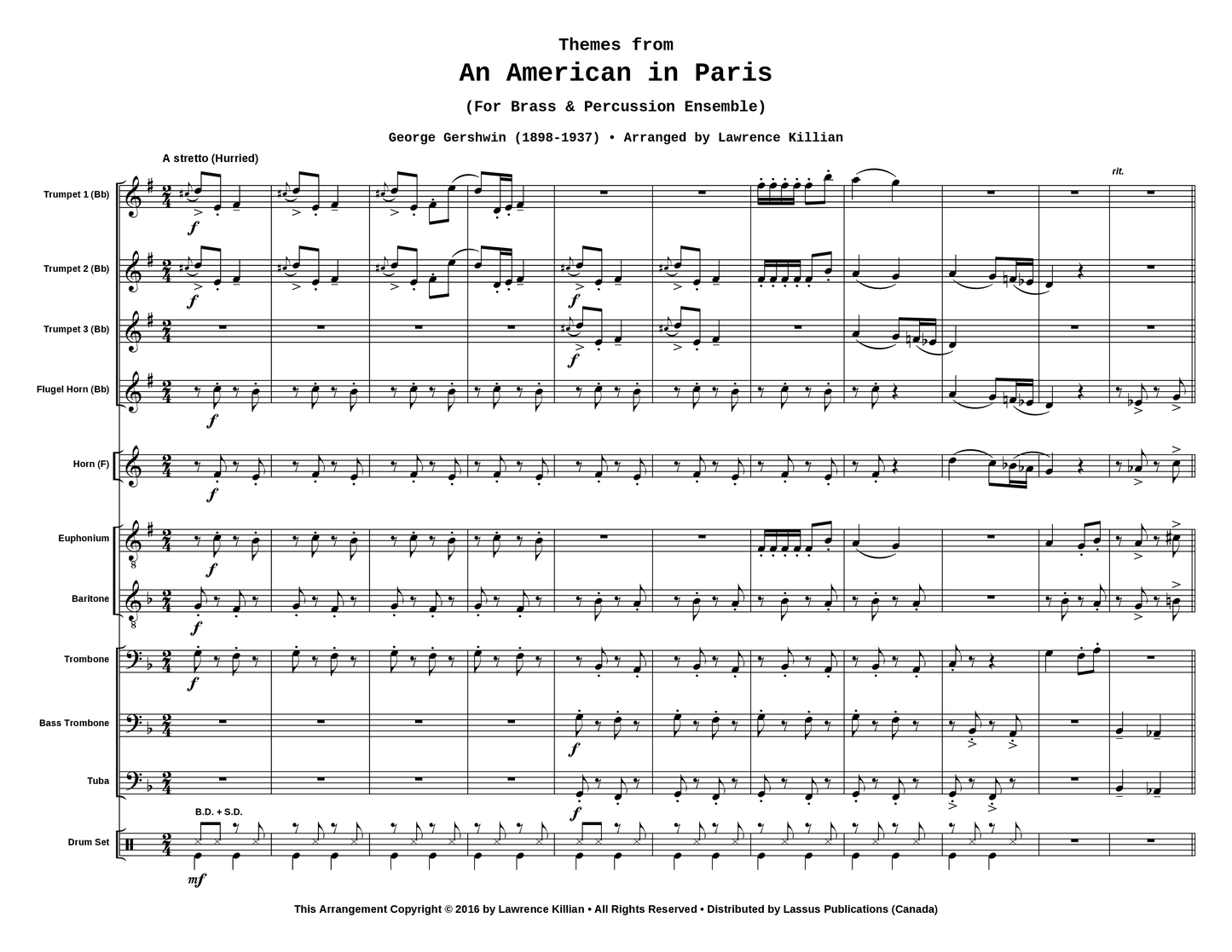 Themes from An American in Paris